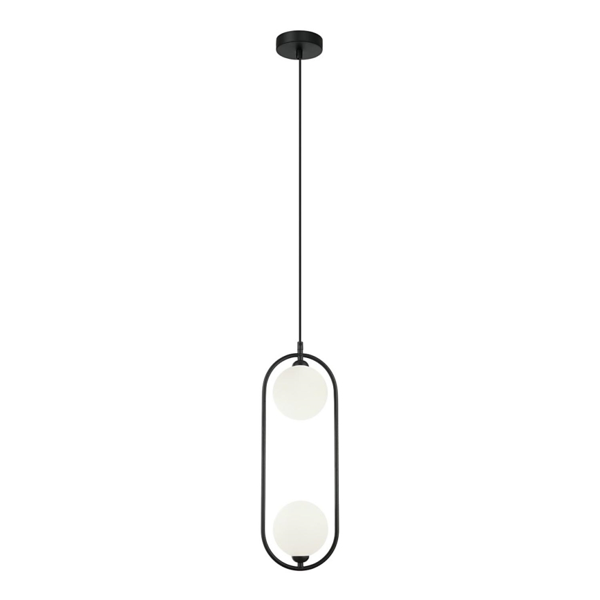 ITALUX - Hängeleuchte an Kabel LUPUS 2xG9/25W/230V schwarz