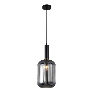 ITALUX - Hängeleuchte auf Kabel ANTIOLA 1xE27/40W/230V Ø 20 cm schwarz