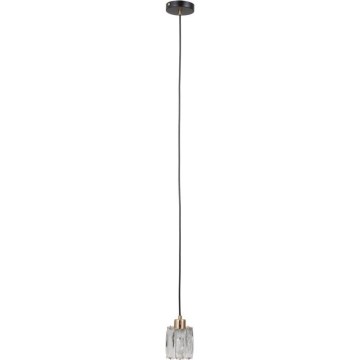 ITALUX - Hängeleuchte mit Kabel TORNO 1xE14/40W/230V schwarz/gold