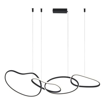 ITALUX - LED-Pendelleuchte an Kabel FONTE LED/60W/230V 3000/4000/6000K schwarz