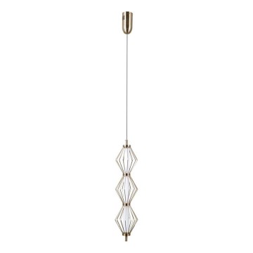 ITALUX - LED-Pendelleuchte an Kabel SEVILLA LED/15W/230V 3000K goldfarben