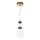 ITALUX - LED-Pendelleuchte an Stahlseil EVANS LED/12W/230V 3000K gold/weiß