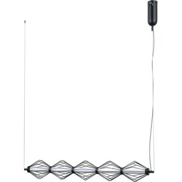 ITALUX - LED-Pendelleuchte SEVILLA mit Kabel LED/25W/230V 3000K schwarz