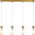 ITALUX - Pendelleuchte an Kabel SANTOS 4xG9/40W/230V goldfarben