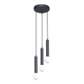 ITALUX - Pendelleuchte mit Kabelabhängung FILANO 3xG9/5W/230V schwarz