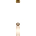 ITALUX - Pendelleuchte SANTOS an Seil 1xG9/40W/230V goldfarben