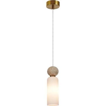 ITALUX - Pendelleuchte SANTOS an Seil 1xG9/40W/230V goldfarben