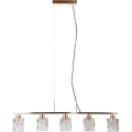 ITALUX - Pendelleuchte SIMONA 5xE14/40W/230V goldfarben
