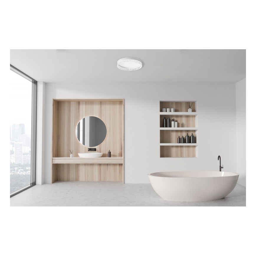 ITALUX - Dimmbare LED-Deckenleuchte RANTE LED/58W/230V 3000-6500K Ø 50 cm Weiß + Fernbedienung