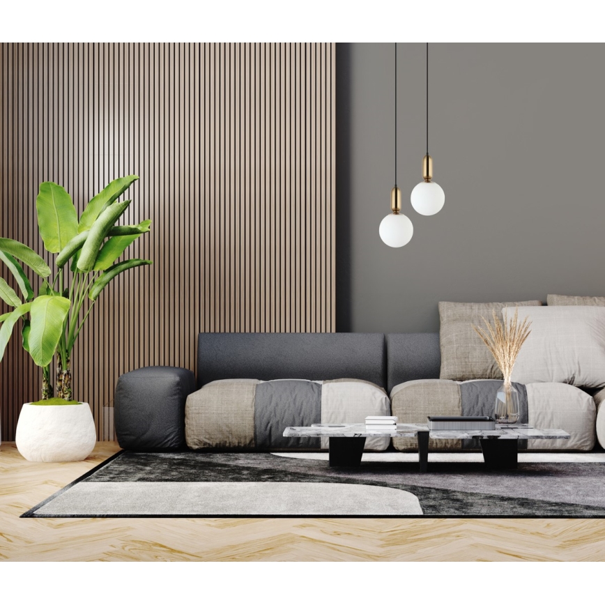 ITALUX - Hängeleuchte auf Kabel ALDEVA 1xE27/40W/230V Ø 20 cm schwarz/bronze