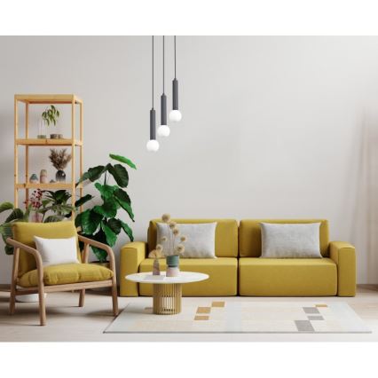 ITALUX - Pendelleuchte mit Kabelabhängung FILANO 3xG9/5W/230V schwarz