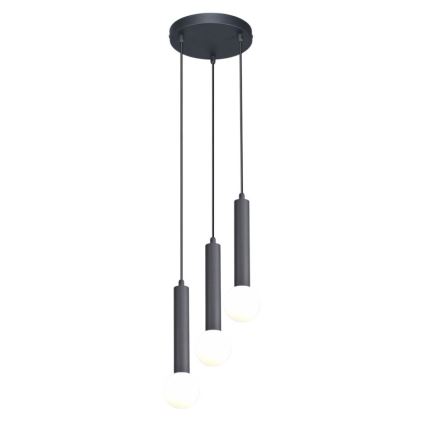 ITALUX - Pendelleuchte mit Kabelabhängung FILANO 3xG9/5W/230V schwarz