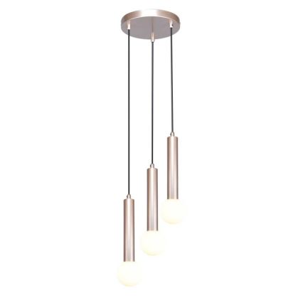 ITALUX - Hängeleuchte an Kabel FILANO 3xG9/5W/230V Roségold