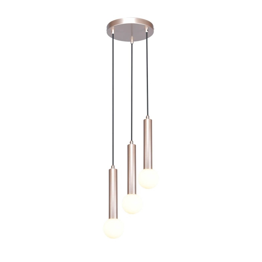 ITALUX - Hängeleuchte an Kabel FILANO 3xG9/5W/230V Roségold