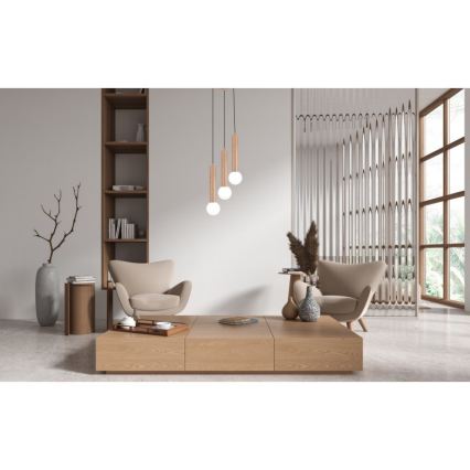 ITALUX - Pendelleuchte FILANO 3xG9/5W/230V braun