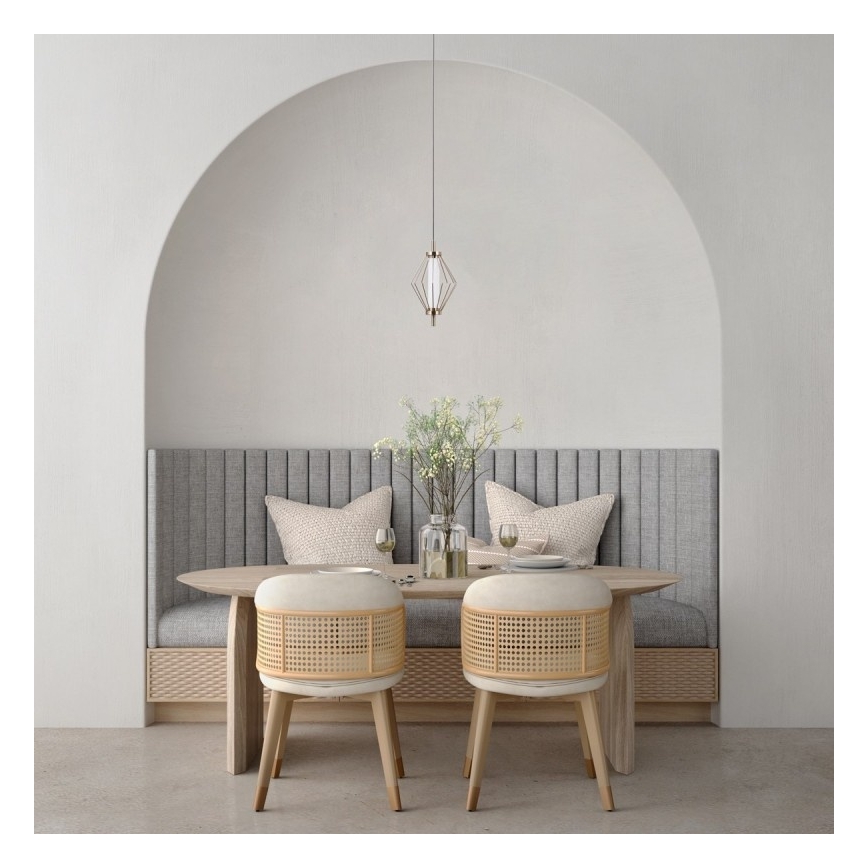 ITALUX - LED-Hängeleuchte SEVILLA mit Kabelaufhängung LED/5W/230V 3000K Gold