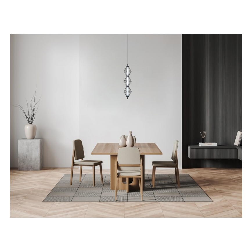 ITALUX - LED-Pendelleuchte an Kabel SEVILLA LED/15W/230V 3000K schwarz