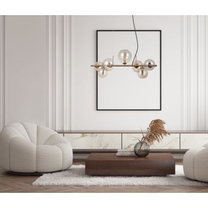 ITALUX - Hängeleuchte an Kabel CANELLO 7xG9/5W/230V Messing
