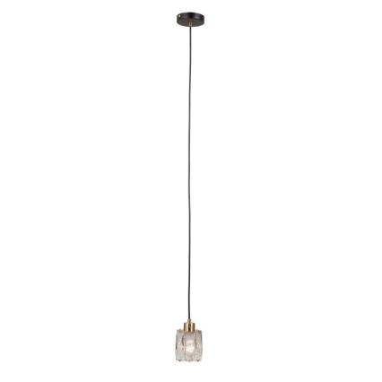 ITALUX - Hängeleuchte mit Kabel TORNO 1xE14/40W/230V schwarz/gold