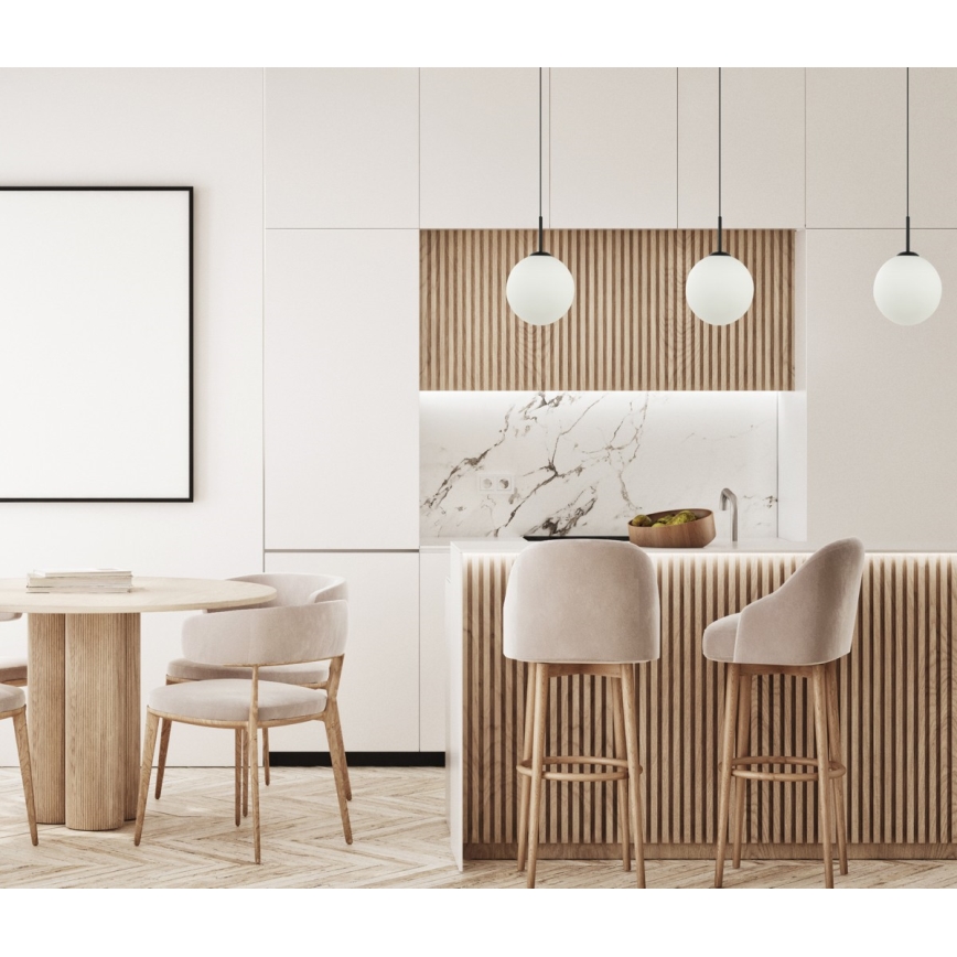 ITALUX - Deckenleuchte an Kabel DEORE 1xE27/40W/230V Ø 30 cm schwarz