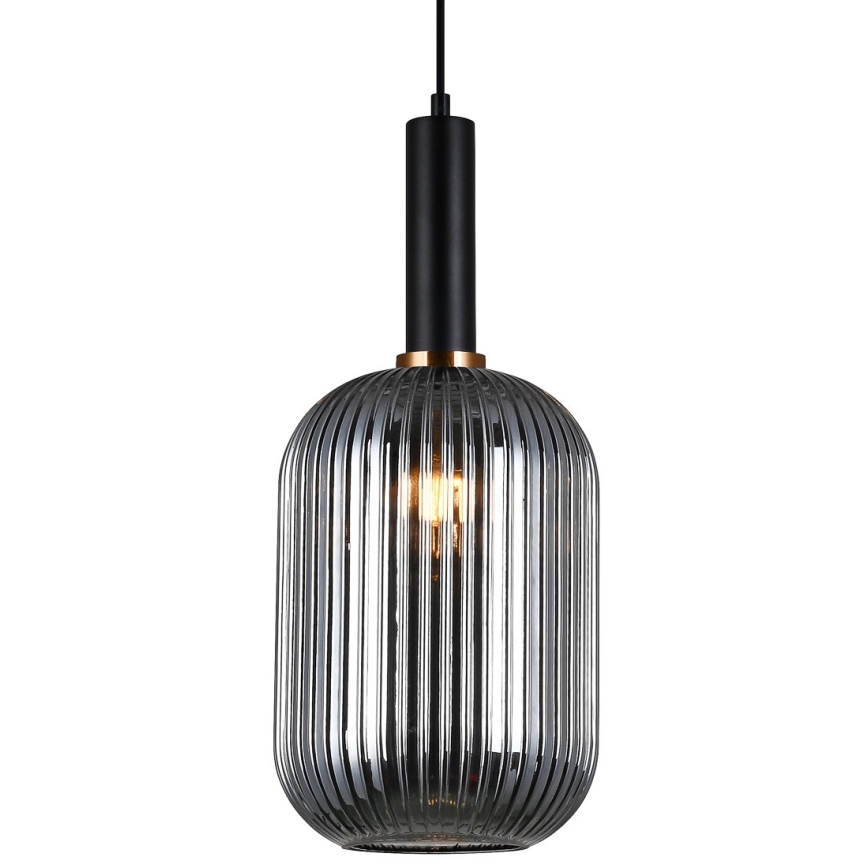 ITALUX - Hängeleuchte auf Kabel ANTIOLA 1xE27/40W/230V Ø 20 cm schwarz