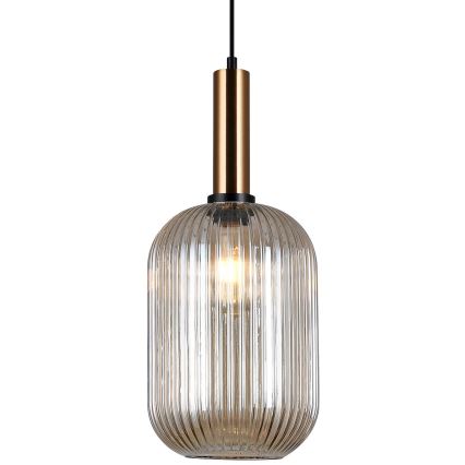 ITALUX - Hängeleuchte ANTIOLA 1xE27/40W/230V Ø 20 cm Bronze