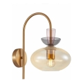 ITALUX - Wandleuchte FANDA 1xE27/40W/230V gold/rauchbeige