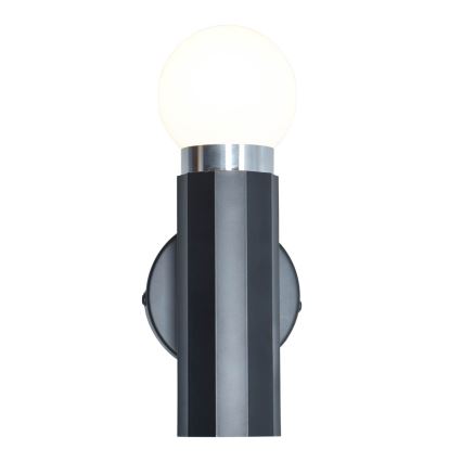 ITALUX - Wandleuchte MACERA 1xE27/40W/230V schwarz