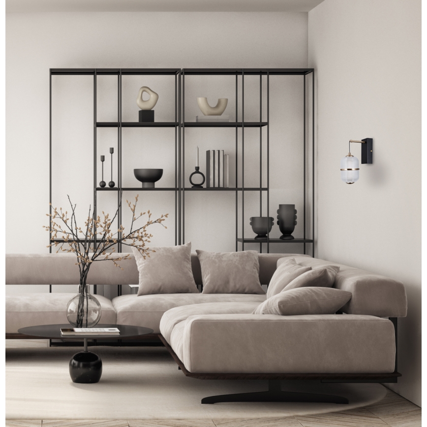 ITALUX - LED Wandleuchte ALANI LED/6W/230V 3000K schwarz/gold