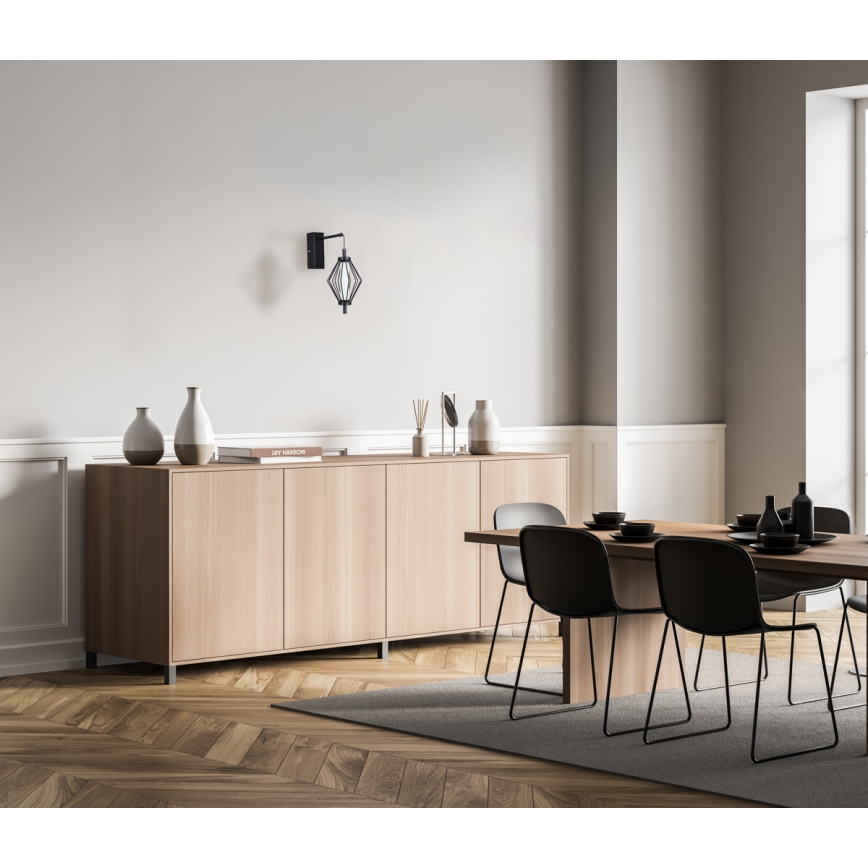 ITALUX - LED Wandleuchte SEVILLA LED/5W/230V 3000K schwarz