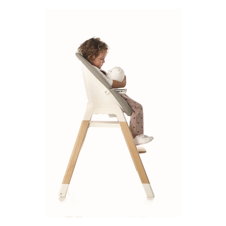 Jané - Kinder-Essstuhl 3in1 WOODY grau