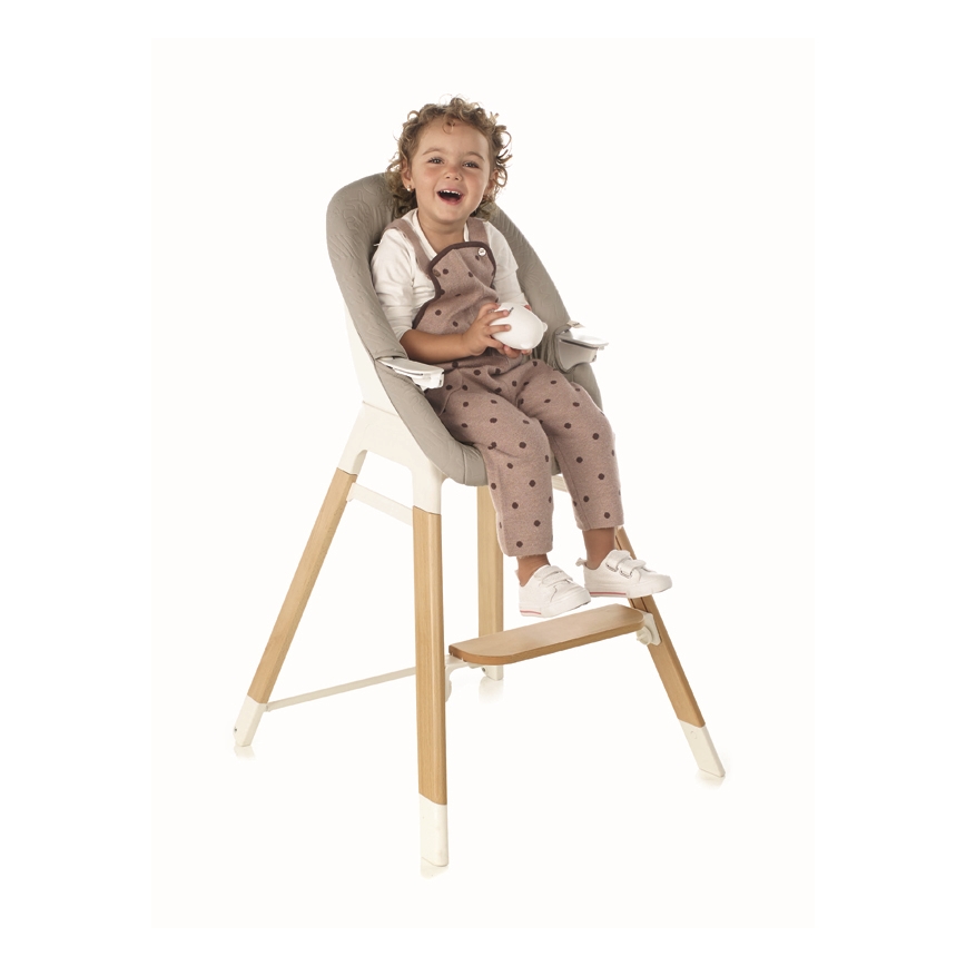 Jané - Kinder-Essstuhl 3in1 WOODY grau