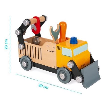 Janod - Baukasten aus Holz BRICOKIDS Lastwagen