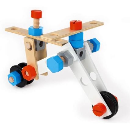 Janod - Baukasten aus Holz BRICOKIDS Transportmittel