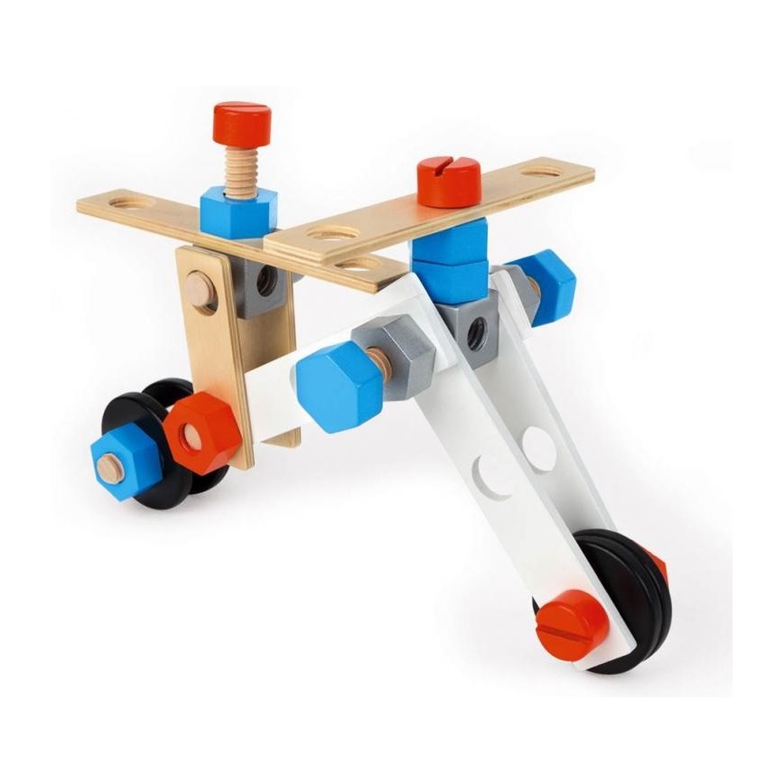 Janod - Baukasten aus Holz BRICOKIDS Transportmittel