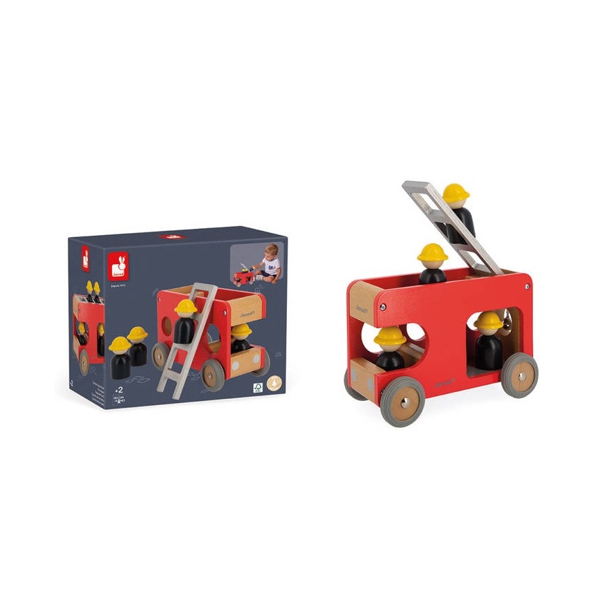 Janod - Holz-Feuerwehrwagen BOLID