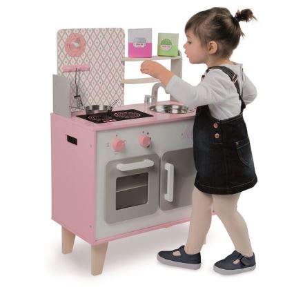 Janod - Holz-Küche MACARON rosa