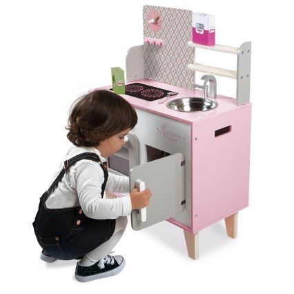 Janod - Holz-Küche MACARON rosa