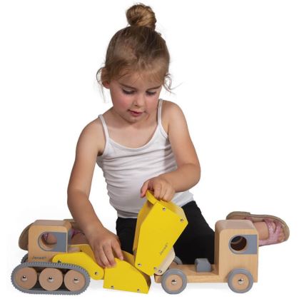 Janod - Holzbagger und Lastwagen BOLID