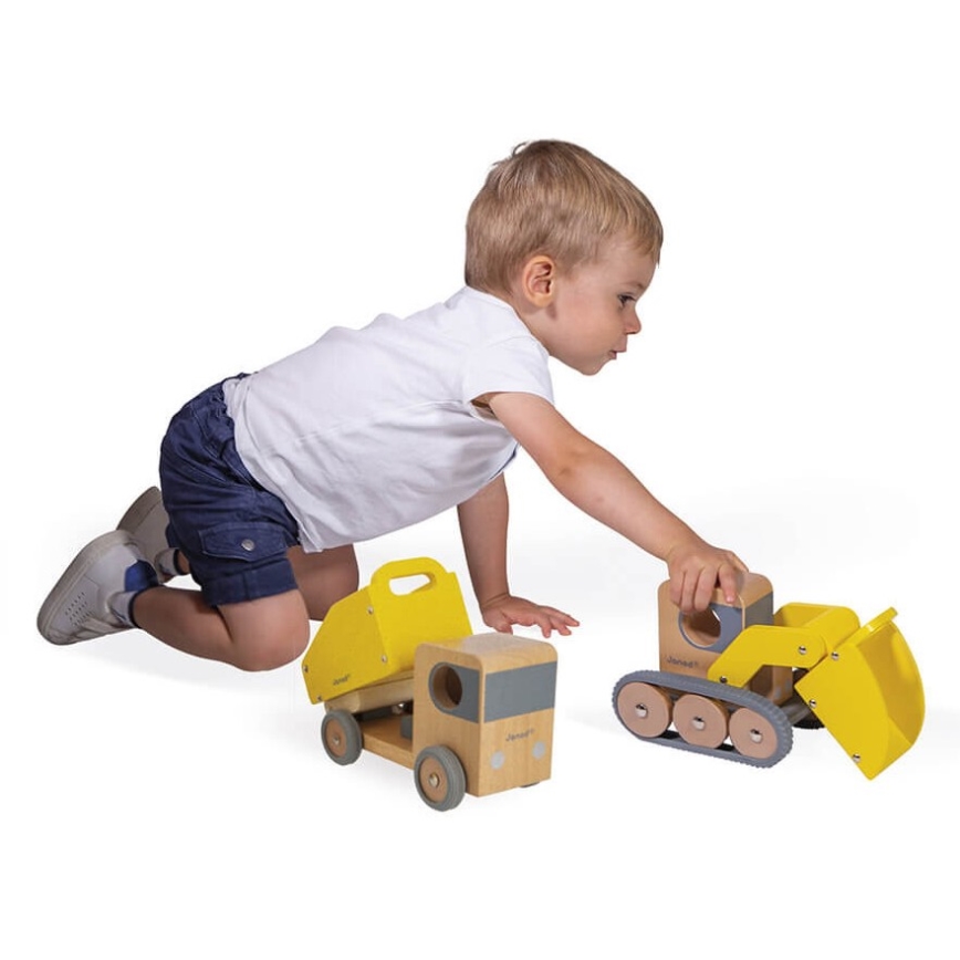 Janod - Holzbagger und Lastwagen BOLID