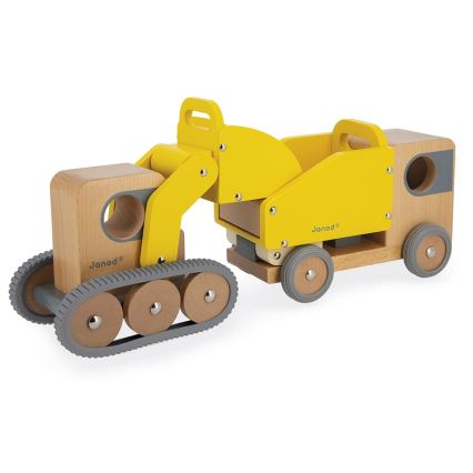 Janod - Holzbagger und Lastwagen BOLID