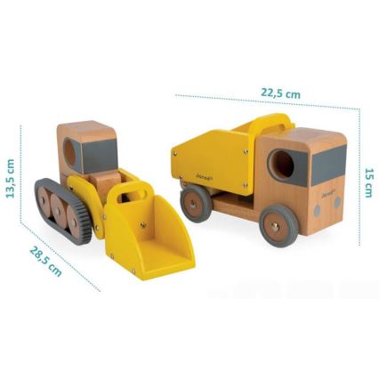 Janod - Holzbagger und Lastwagen BOLID