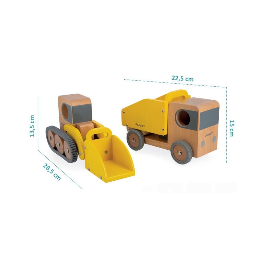 Janod - Holzbagger und Lastwagen BOLID