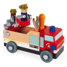 Janod - Holzbausatz BRICOKIDS Feuerwehrauto