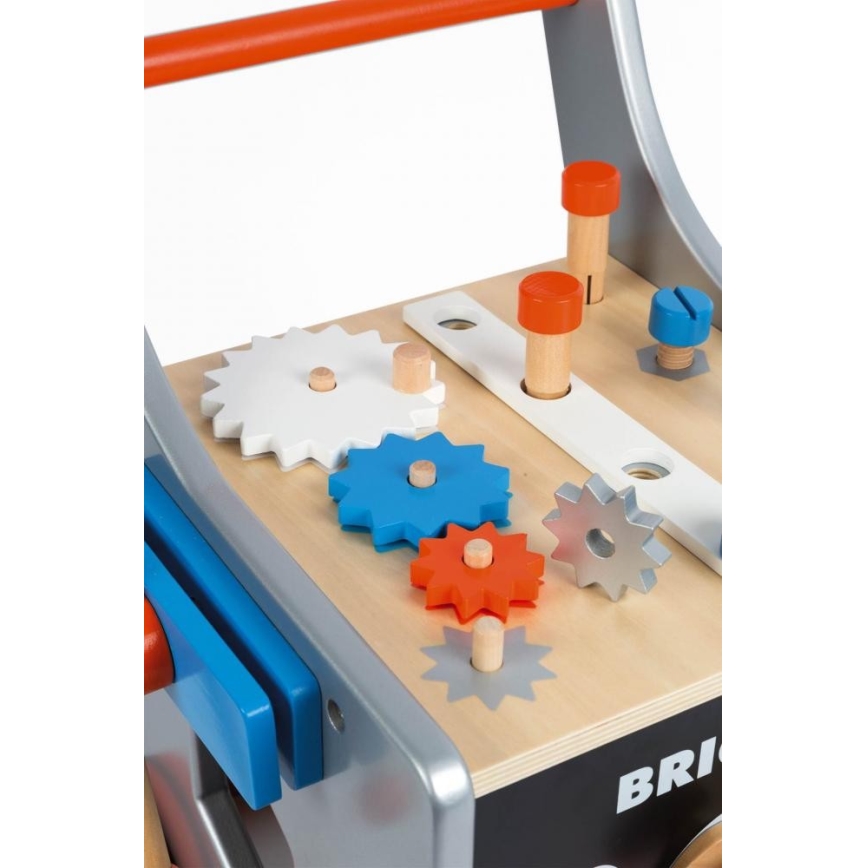 Janod - Holzlauflernwagen mit Werkzeug BRICOKIDS