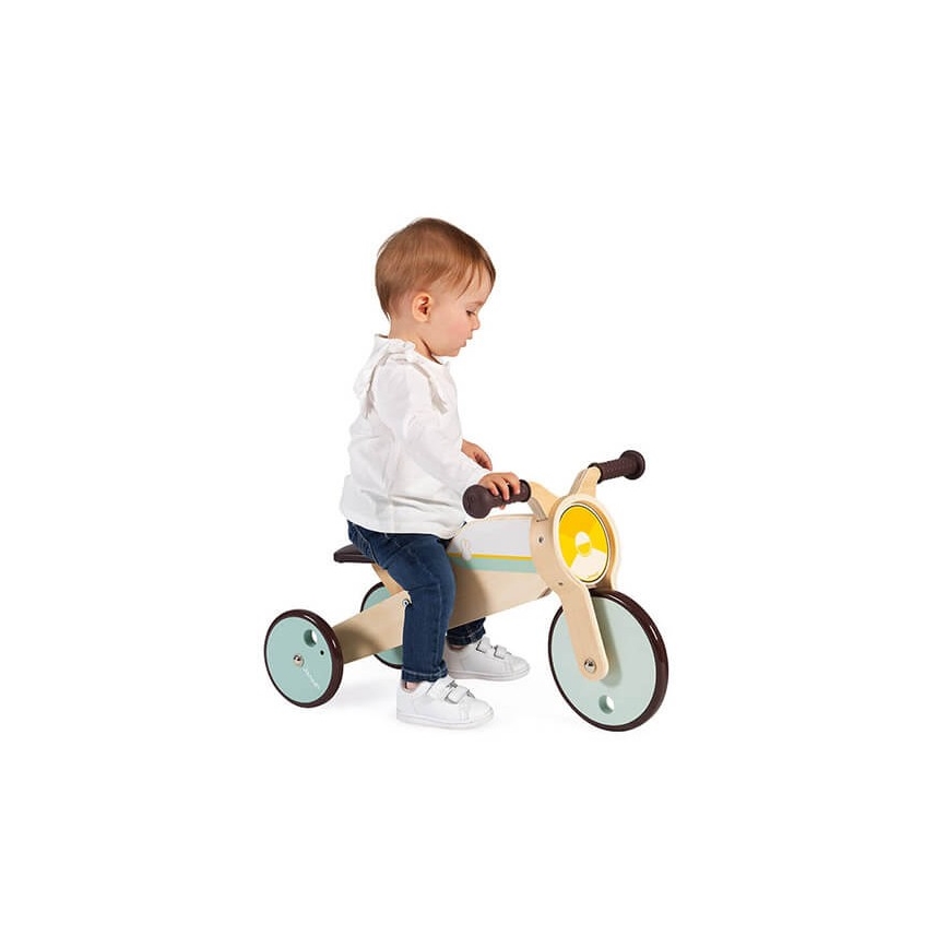 Janod - Kinder-Holzlaufrad 2in1