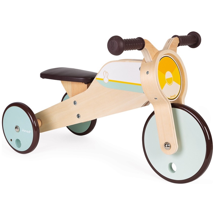 Janod - Kinder-Holzlaufrad 2in1