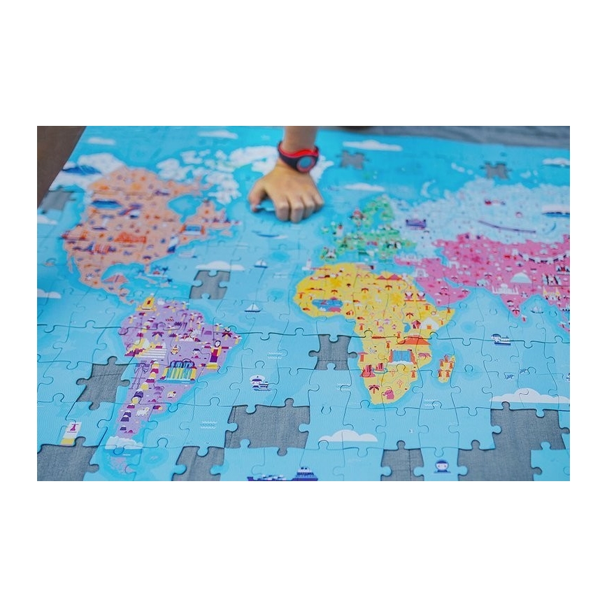 Janod - Kinderpädagogisches Puzzle 350 Teile Welt