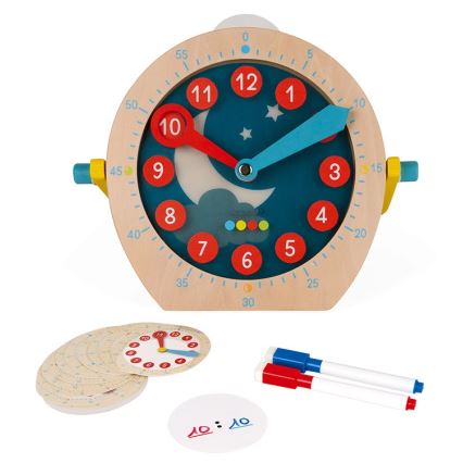 Janod - Kinderuhr aus Holz LEARNING TOYS