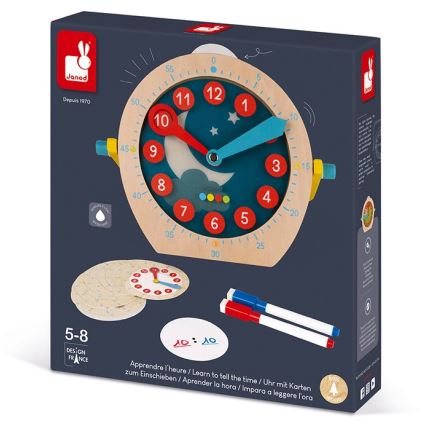 Janod - Kinderuhr aus Holz LEARNING TOYS